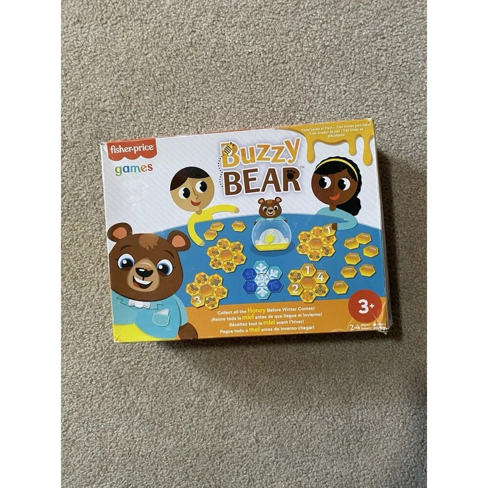 Fisher-Price Buzzy Bear Cooperative Game Matching Numbers Preschool Age 3+